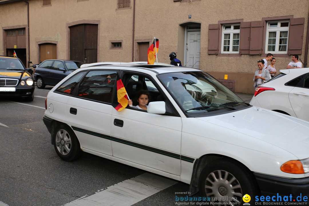 WM 2014: Deutschland vs. Frankreich: Singen am Bodensee, 04.07.2014