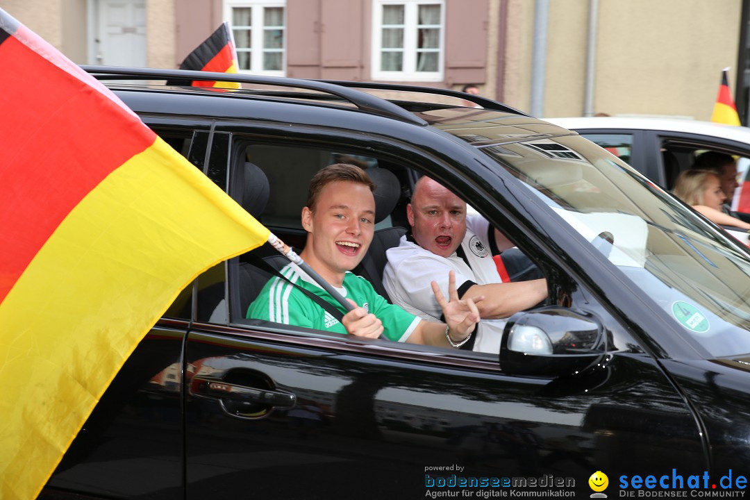 WM 2014: Deutschland vs. Frankreich: Singen am Bodensee, 04.07.2014