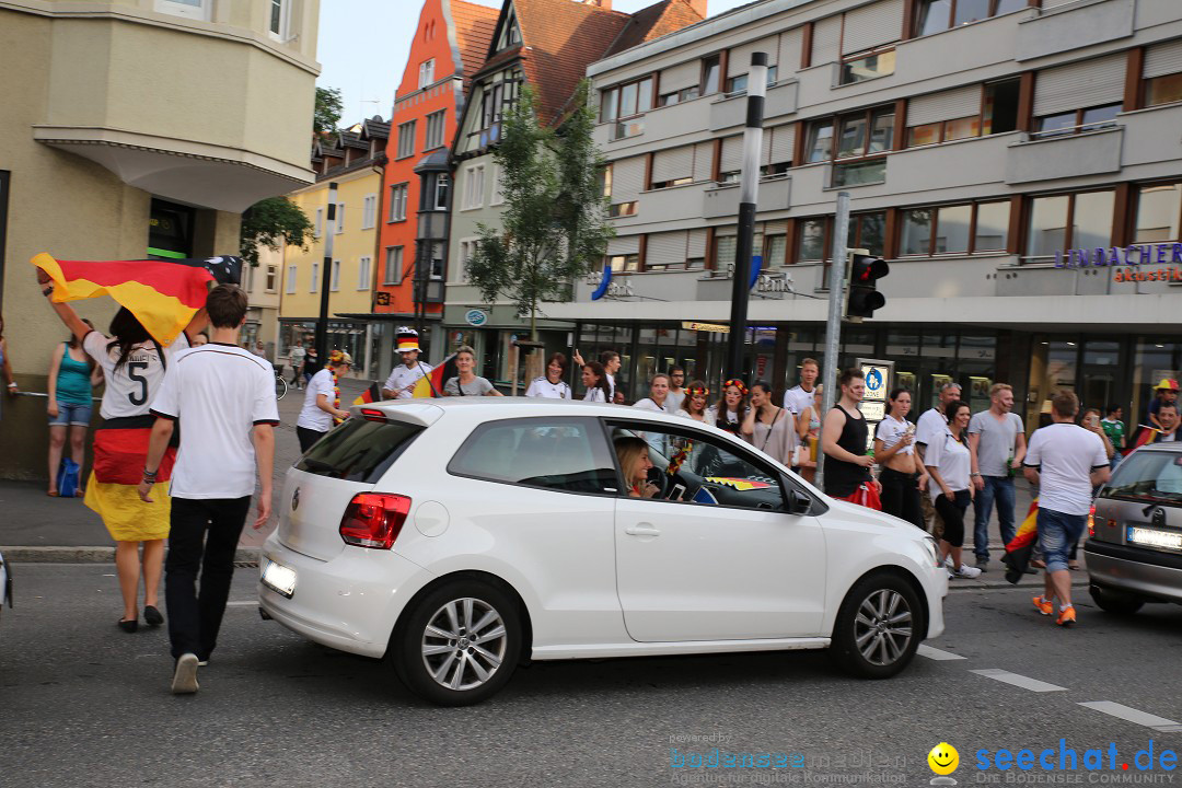 WM 2014: Deutschland vs. Frankreich: Singen am Bodensee, 04.07.2014