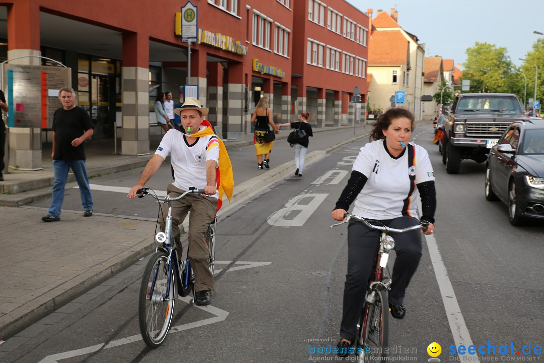 WM 2014: Deutschland vs. Frankreich: Singen am Bodensee, 04.07.2014