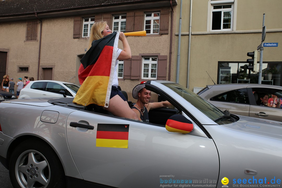 WM 2014: Deutschland vs. Frankreich: Singen am Bodensee, 04.07.2014