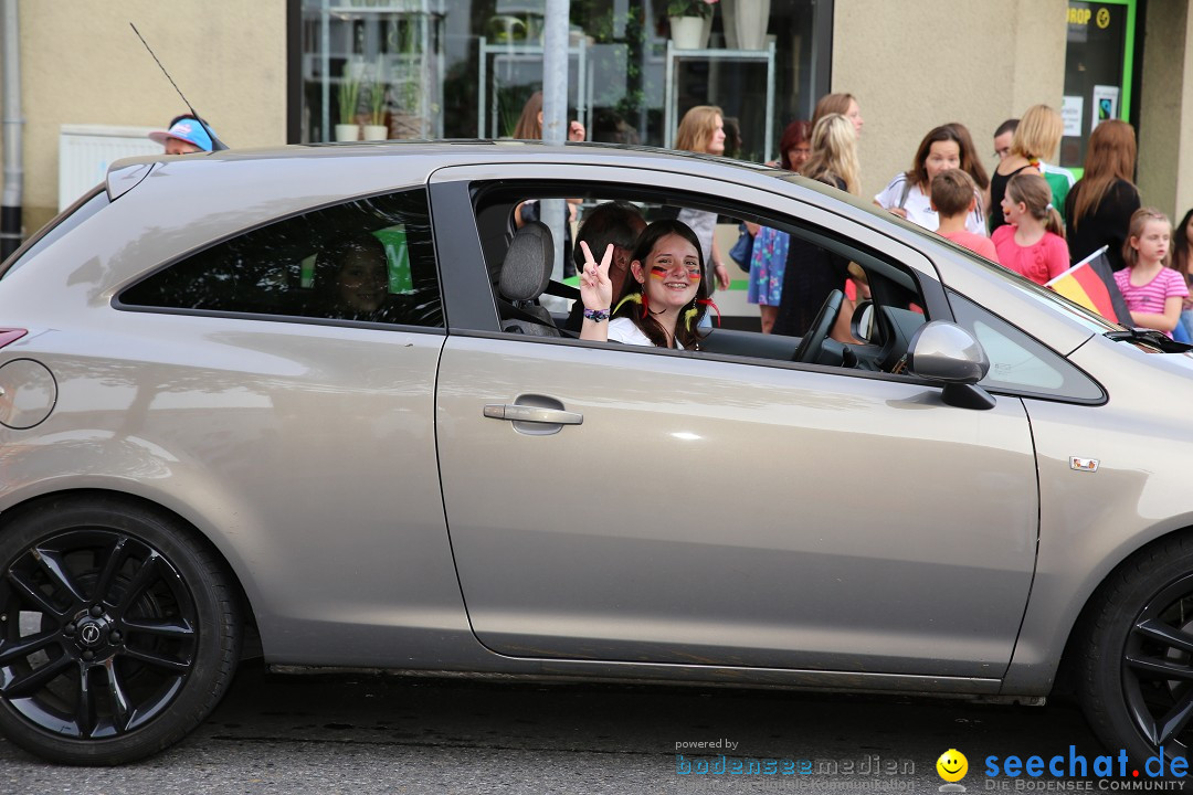 WM 2014: Deutschland vs. Frankreich: Singen am Bodensee, 04.07.2014