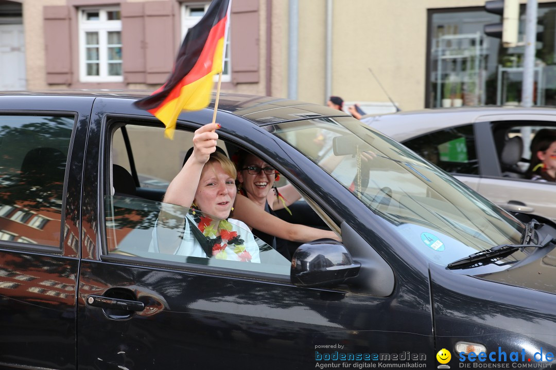 WM 2014: Deutschland vs. Frankreich: Singen am Bodensee, 04.07.2014