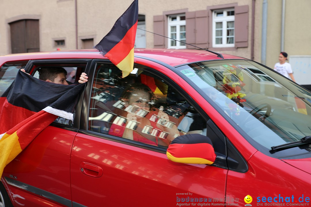 WM 2014: Deutschland vs. Frankreich: Singen am Bodensee, 04.07.2014