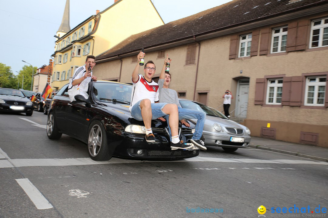 WM 2014: Deutschland vs. Frankreich: Singen am Bodensee, 04.07.2014