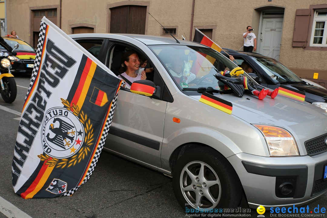 WM 2014: Deutschland vs. Frankreich: Singen am Bodensee, 04.07.2014