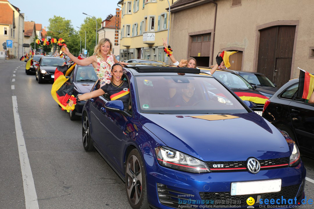 WM 2014: Deutschland vs. Frankreich: Singen am Bodensee, 04.07.2014