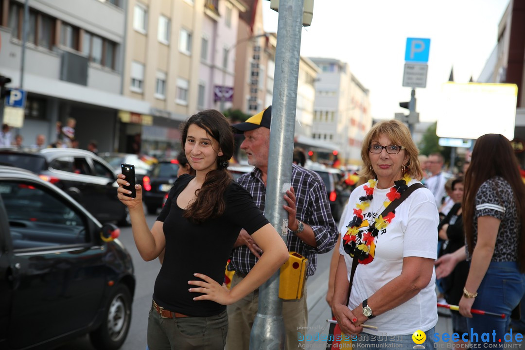 WM 2014: Deutschland vs. Frankreich: Singen am Bodensee, 04.07.2014