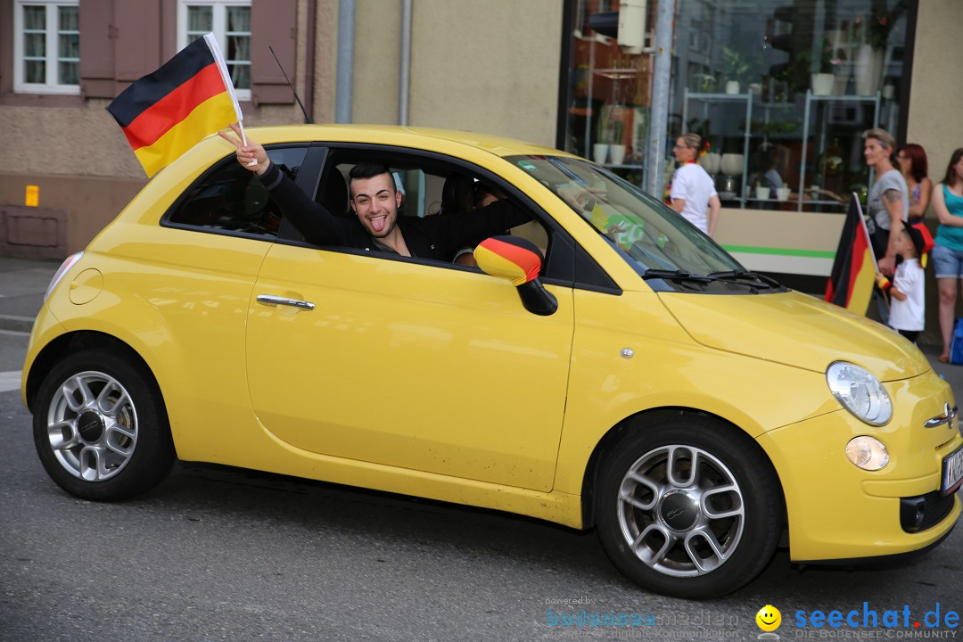 WM 2014: Deutschland vs. Frankreich: Singen am Bodensee, 04.07.2014