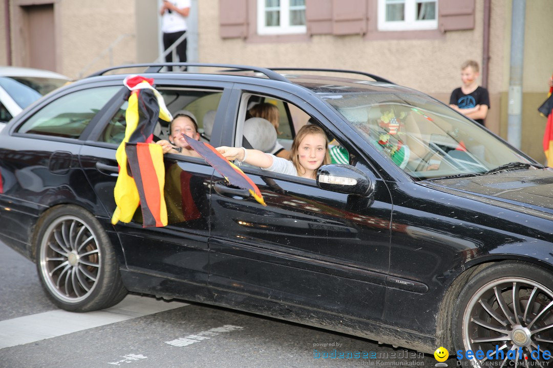 WM 2014: Deutschland vs. Frankreich: Singen am Bodensee, 04.07.2014