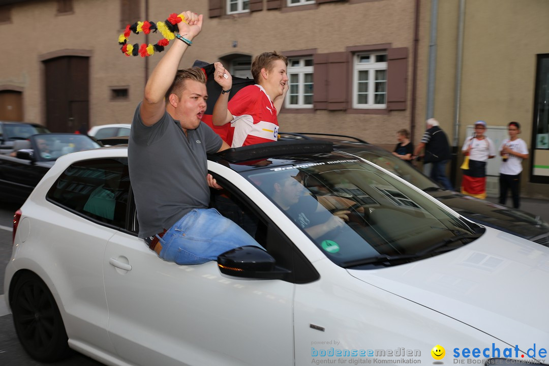 WM 2014: Deutschland vs. Frankreich: Singen am Bodensee, 04.07.2014