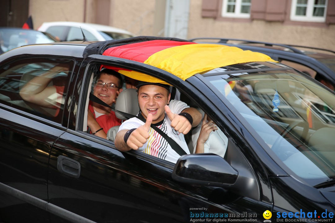 WM 2014: Deutschland vs. Frankreich: Singen am Bodensee, 04.07.2014