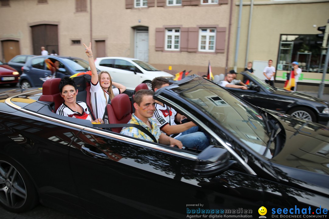 WM 2014: Deutschland vs. Frankreich: Singen am Bodensee, 04.07.2014