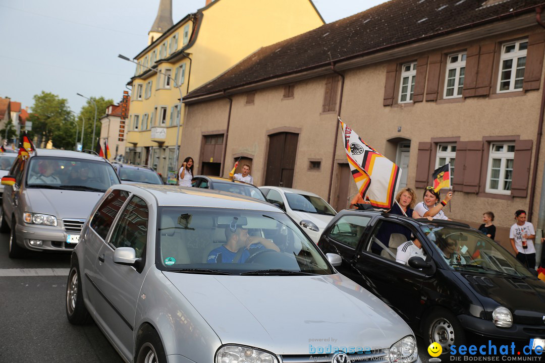 WM 2014: Deutschland vs. Frankreich: Singen am Bodensee, 04.07.2014