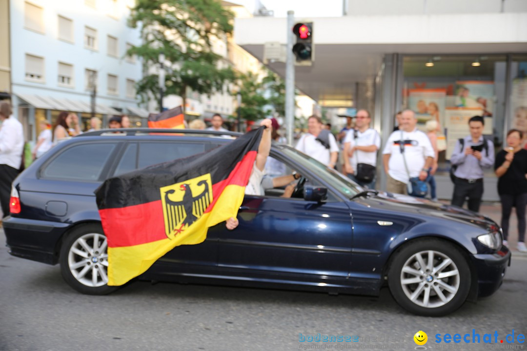 WM 2014: Deutschland vs. Frankreich: Singen am Bodensee, 04.07.2014