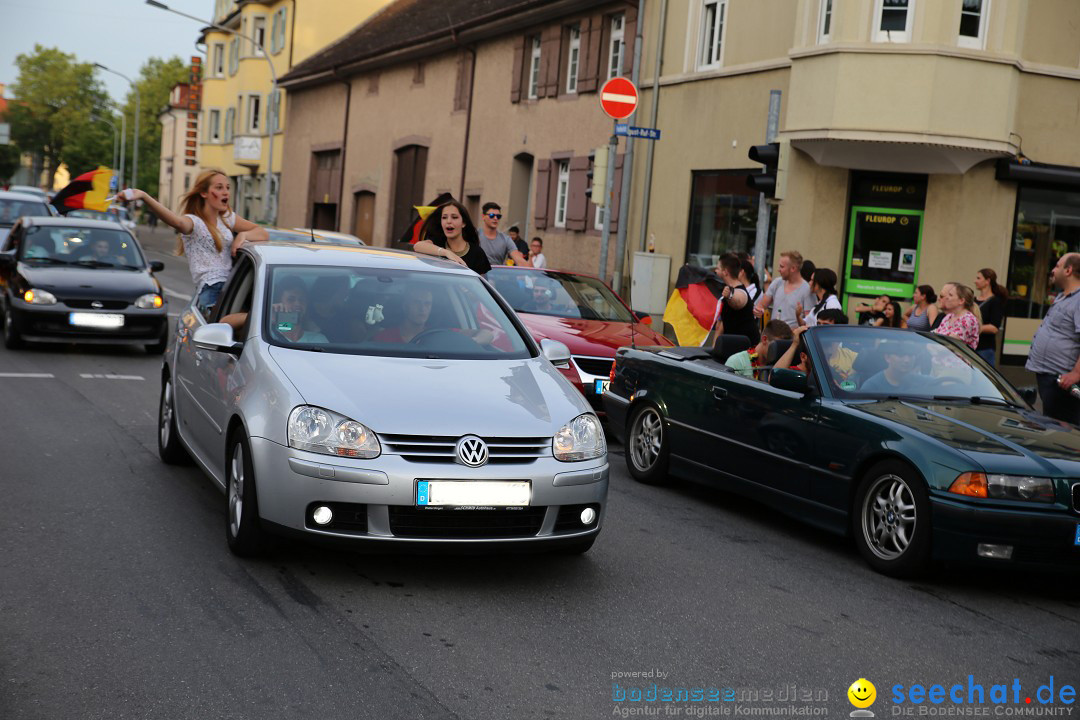 WM 2014: Deutschland vs. Frankreich: Singen am Bodensee, 04.07.2014