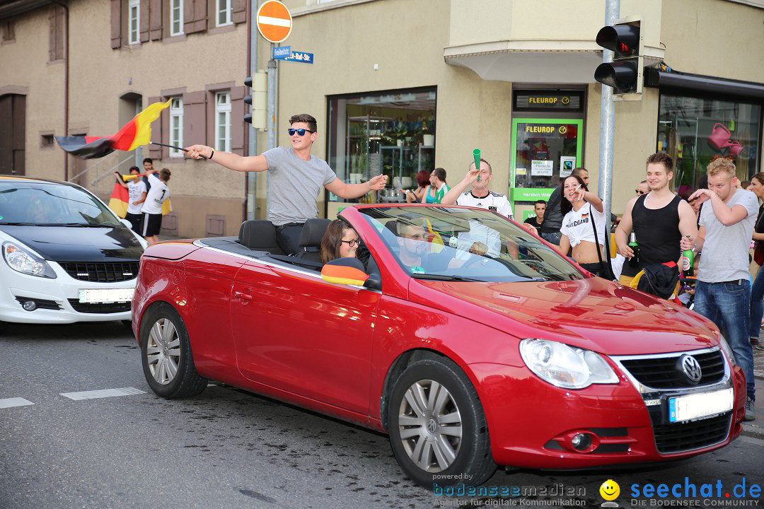 WM 2014: Deutschland vs. Frankreich: Singen am Bodensee, 04.07.2014