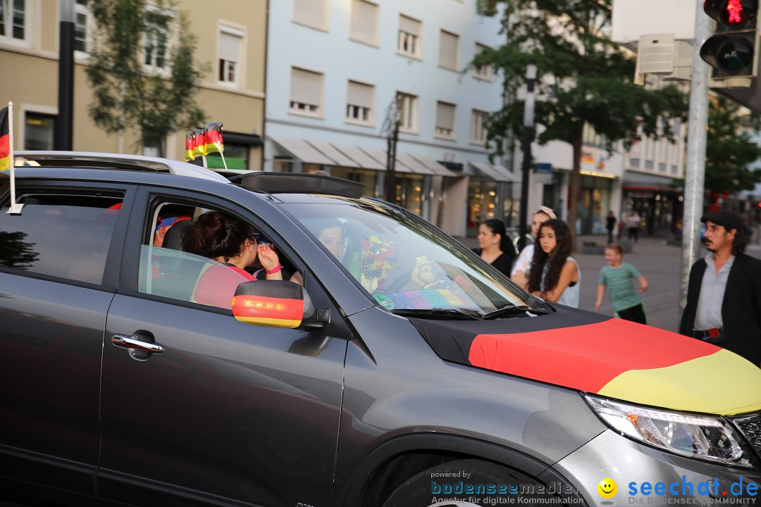 WM 2014: Deutschland vs. Frankreich: Singen am Bodensee, 04.07.2014