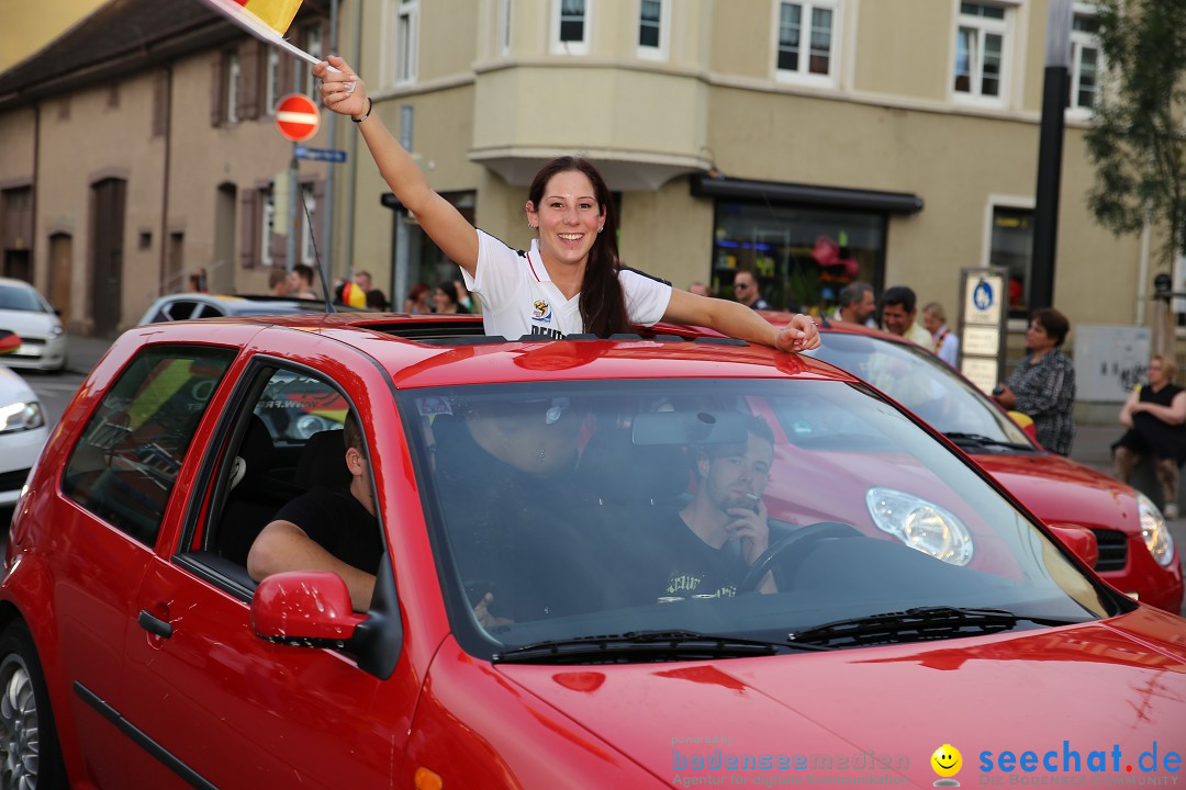 WM 2014: Deutschland vs. Frankreich: Singen am Bodensee, 04.07.2014