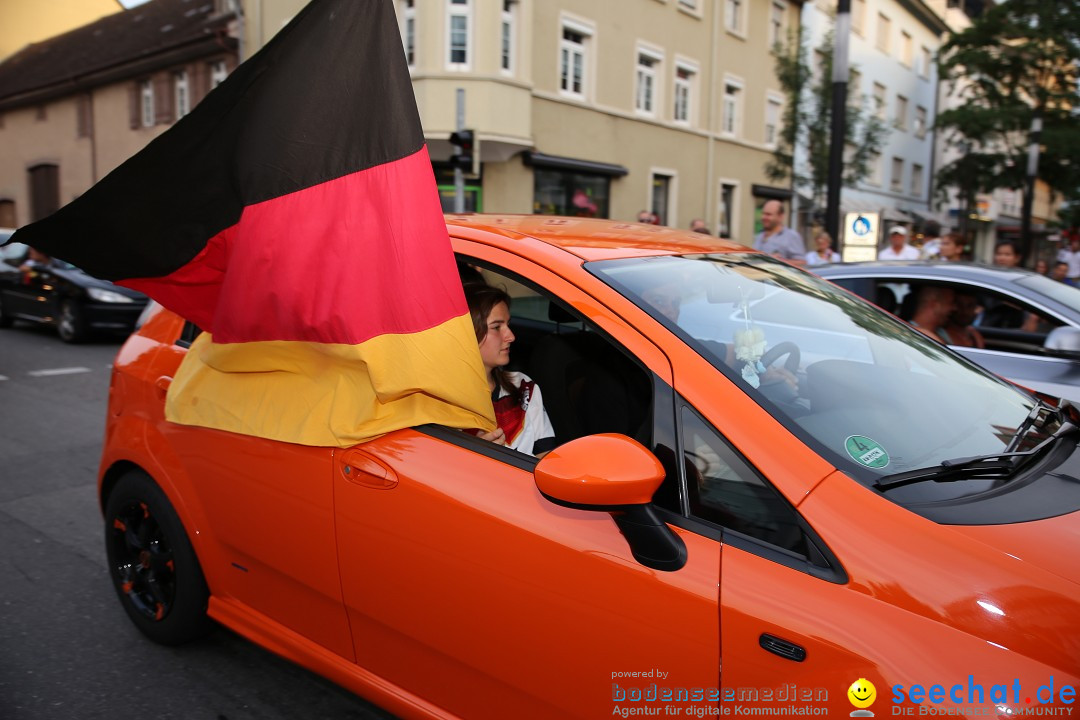 WM 2014: Deutschland vs. Frankreich: Singen am Bodensee, 04.07.2014