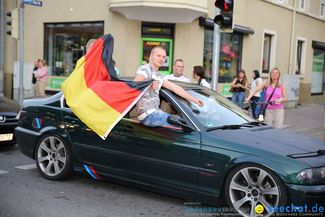 WM 2014: Deutschland vs. Frankreich: Singen am Bodensee, 04.07.2014