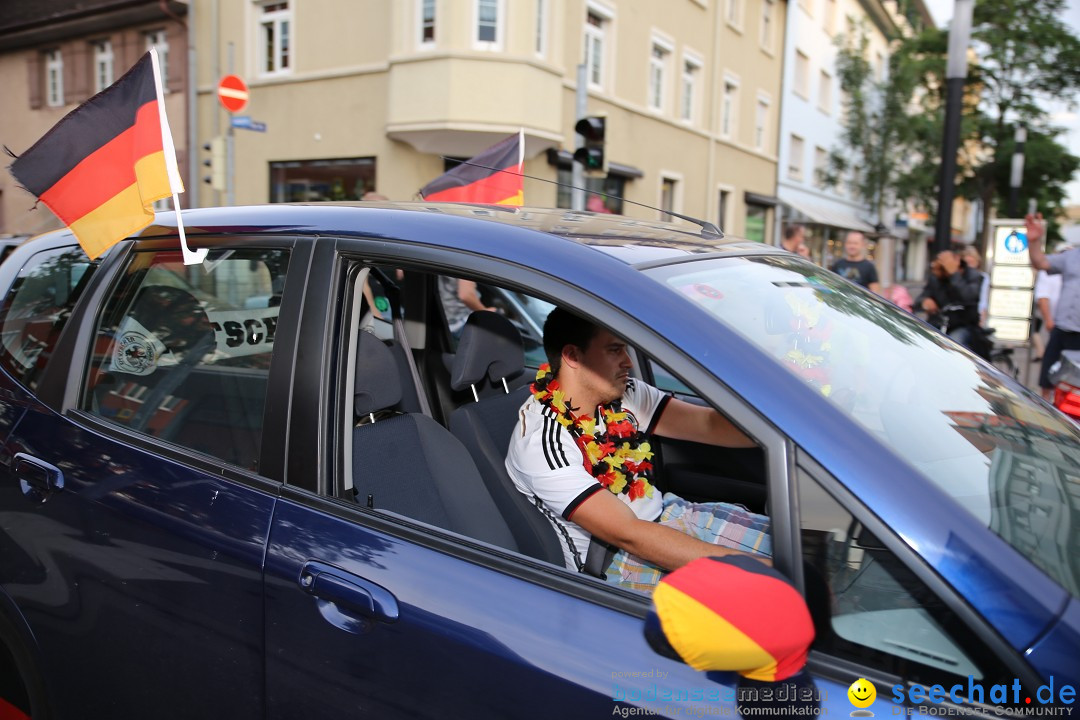 WM 2014: Deutschland vs. Frankreich: Singen am Bodensee, 04.07.2014