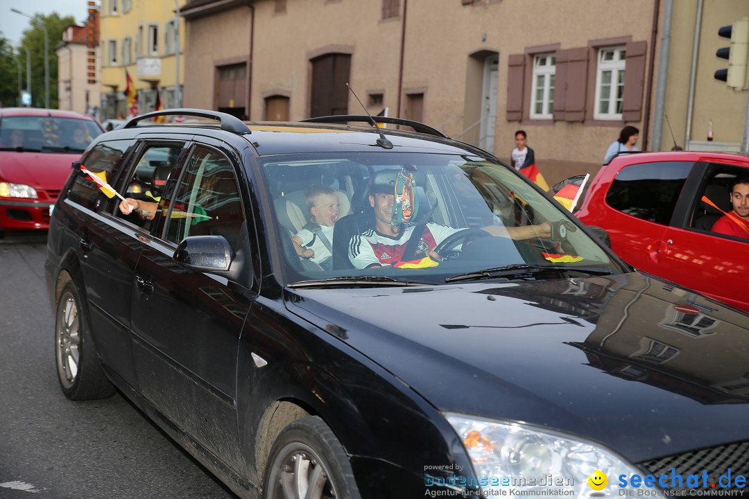 WM 2014: Deutschland vs. Frankreich: Singen am Bodensee, 04.07.2014