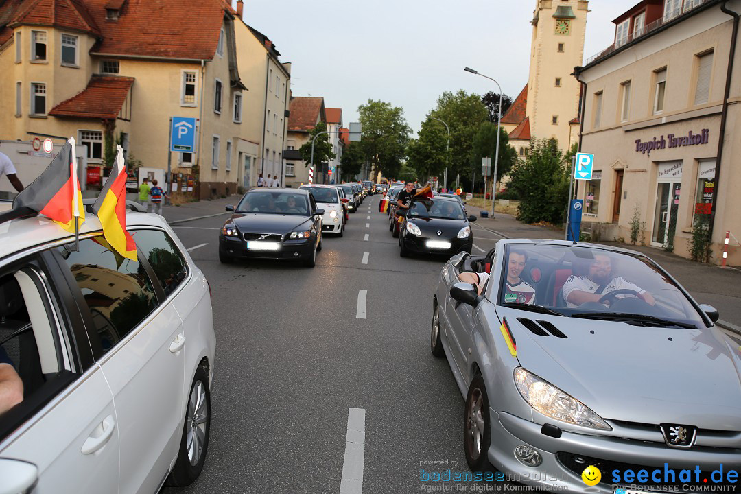 WM 2014: Deutschland vs. Frankreich: Singen am Bodensee, 04.07.2014