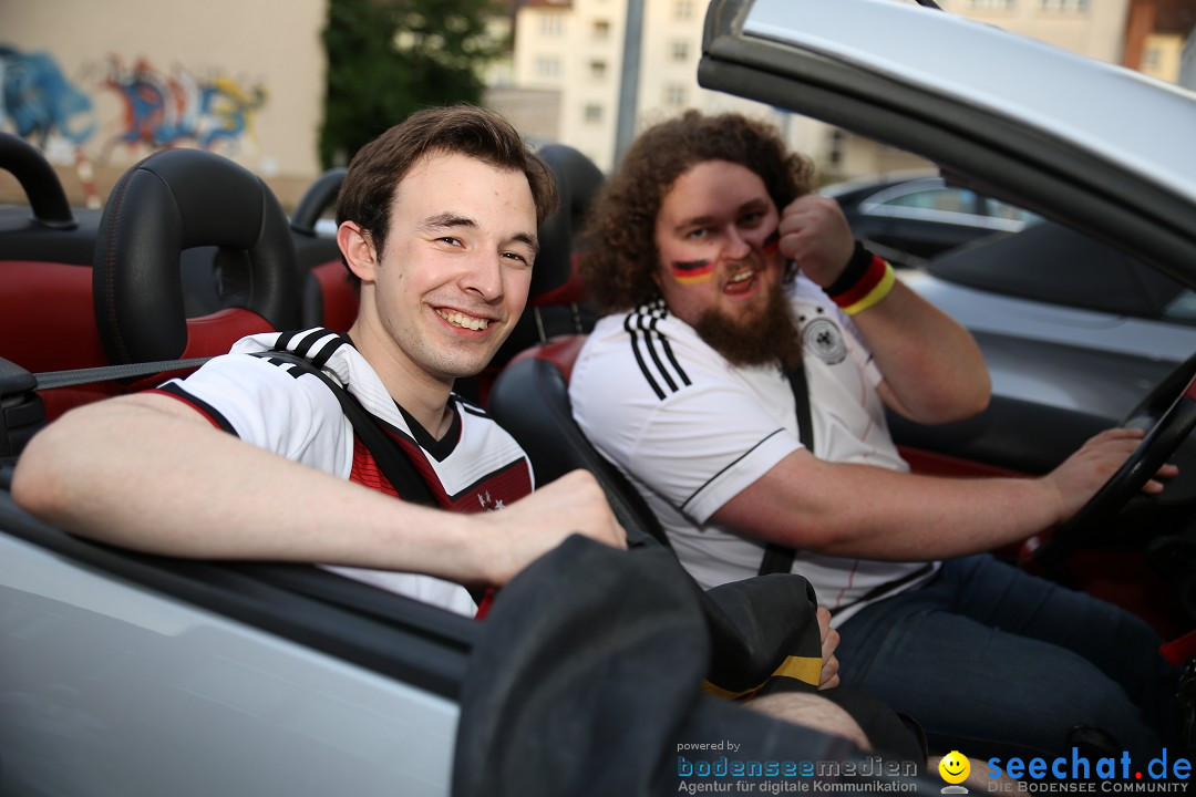 WM 2014: Deutschland vs. Frankreich: Singen am Bodensee, 04.07.2014