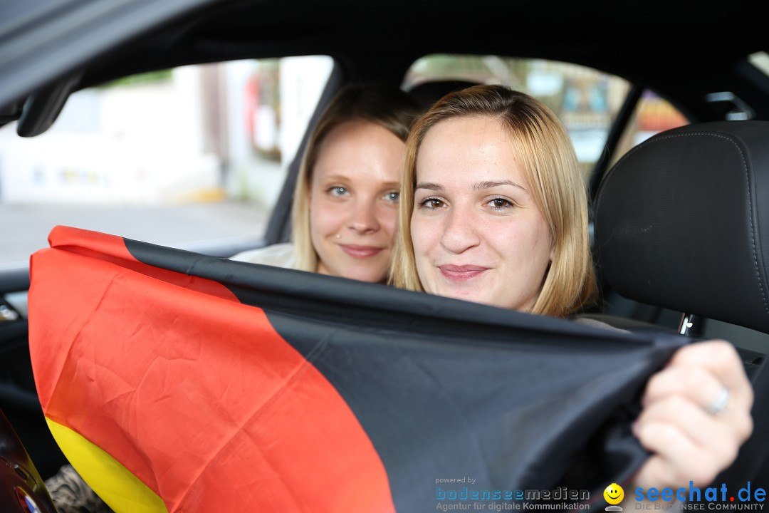 WM 2014: Deutschland vs. Frankreich: Singen am Bodensee, 04.07.2014