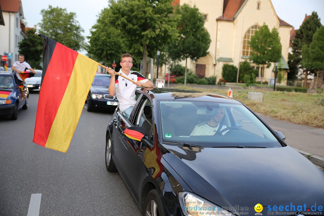 WM 2014: Deutschland vs. Frankreich: Singen am Bodensee, 04.07.2014