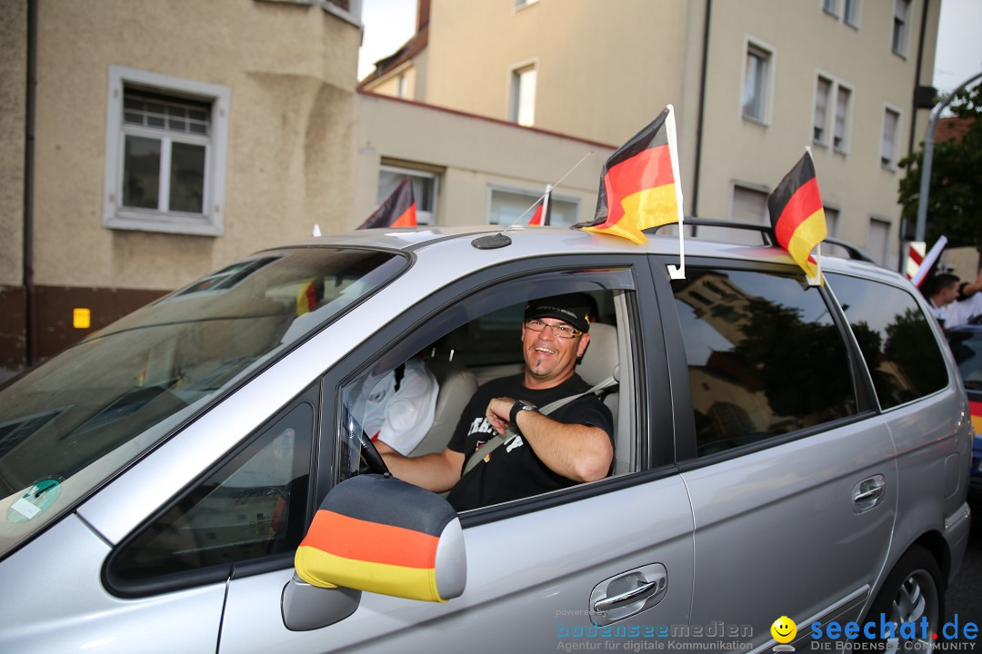 WM 2014: Deutschland vs. Frankreich: Singen am Bodensee, 04.07.2014