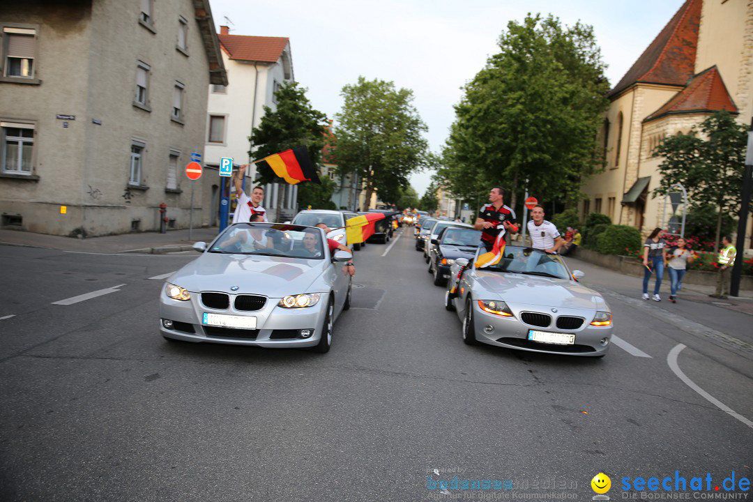 WM 2014: Deutschland vs. Frankreich: Singen am Bodensee, 04.07.2014