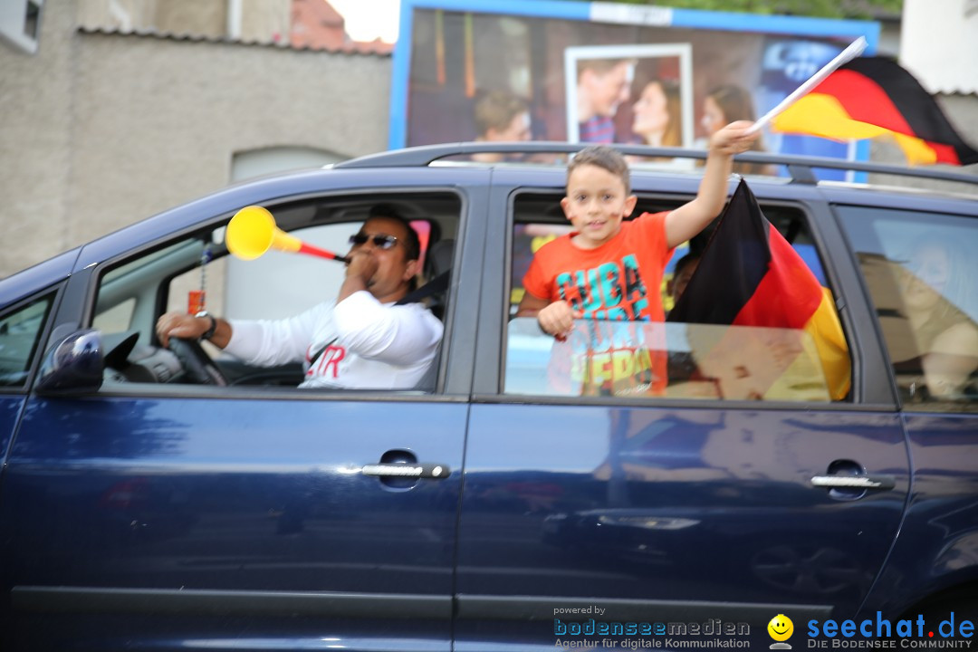 WM 2014: Deutschland vs. Frankreich: Singen am Bodensee, 04.07.2014