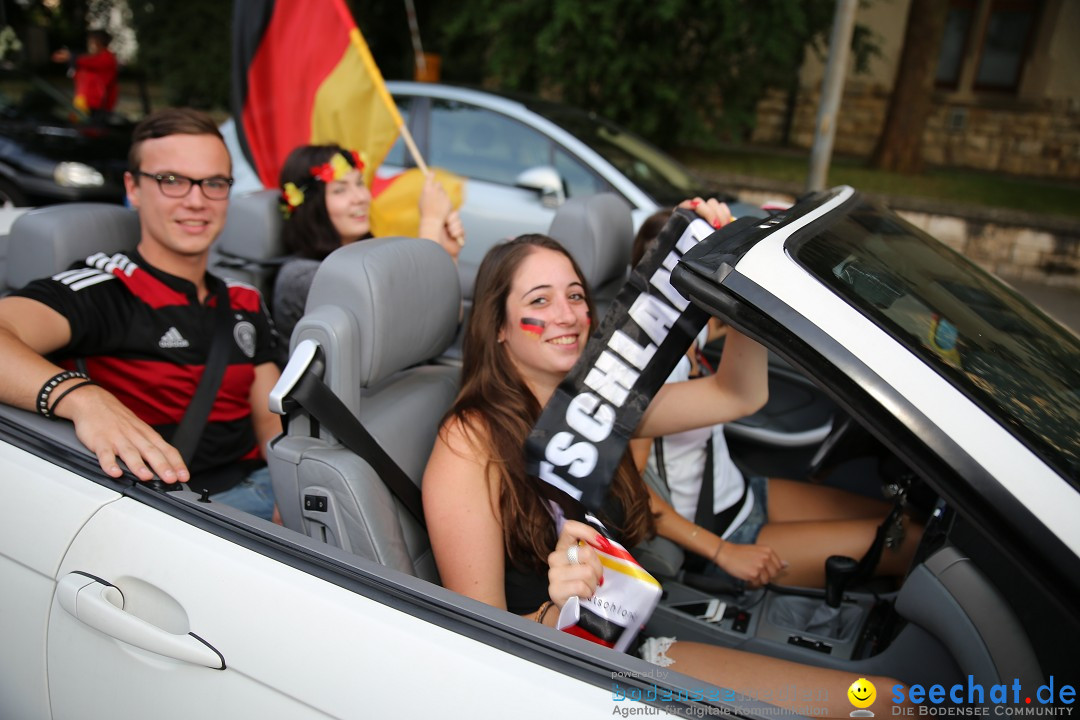 WM 2014: Deutschland vs. Frankreich: Singen am Bodensee, 04.07.2014