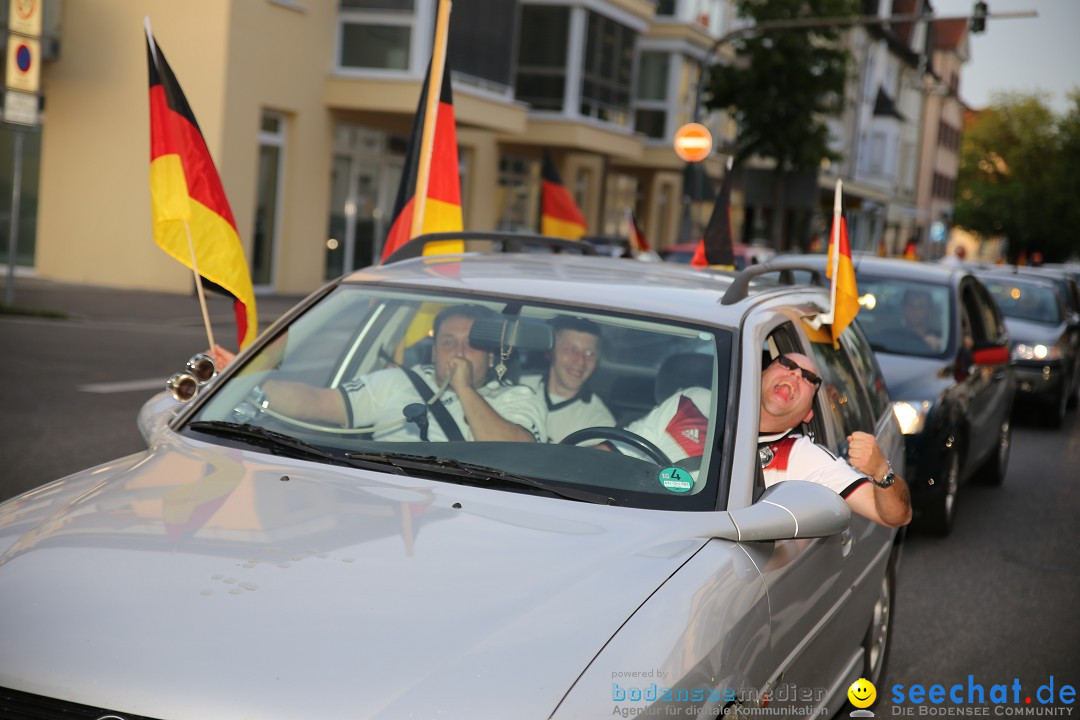 WM 2014: Deutschland vs. Frankreich: Singen am Bodensee, 04.07.2014