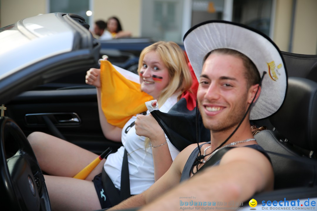 WM 2014: Deutschland vs. Frankreich: Singen am Bodensee, 04.07.2014