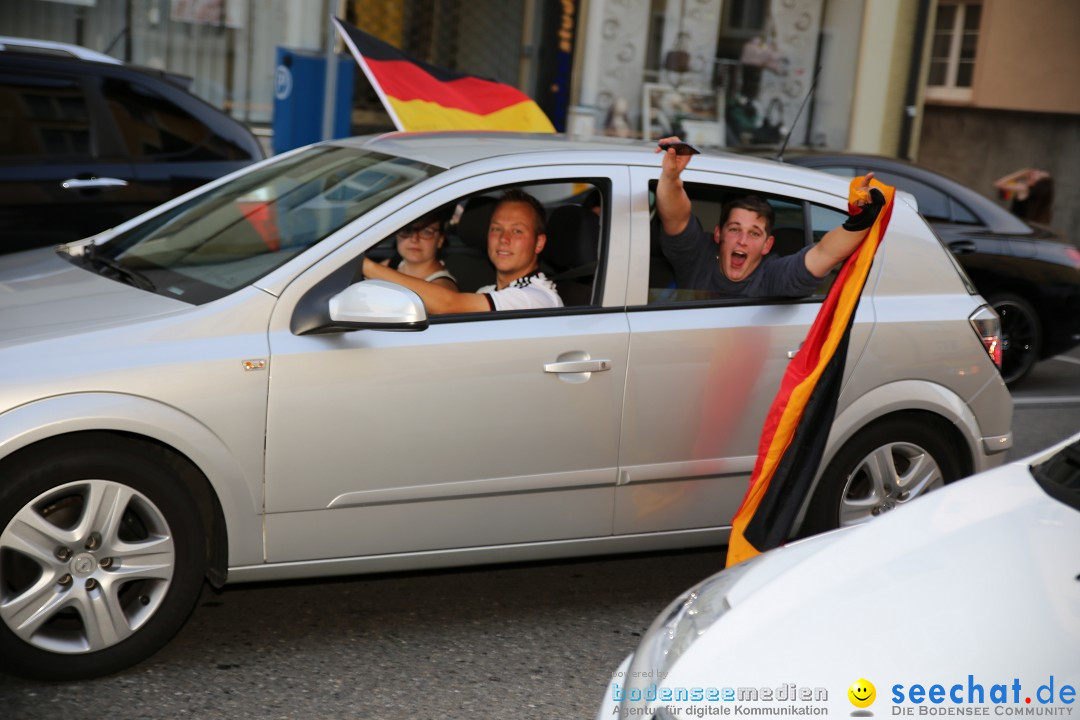 WM 2014: Deutschland vs. Frankreich: Singen am Bodensee, 04.07.2014