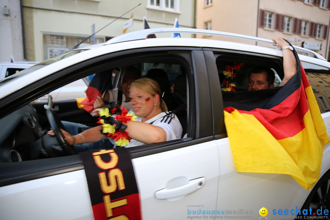 WM 2014: Deutschland vs. Frankreich: Singen am Bodensee, 04.07.2014