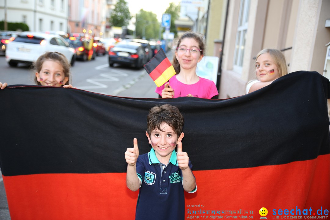 WM 2014: Deutschland vs. Frankreich: Singen am Bodensee, 04.07.2014