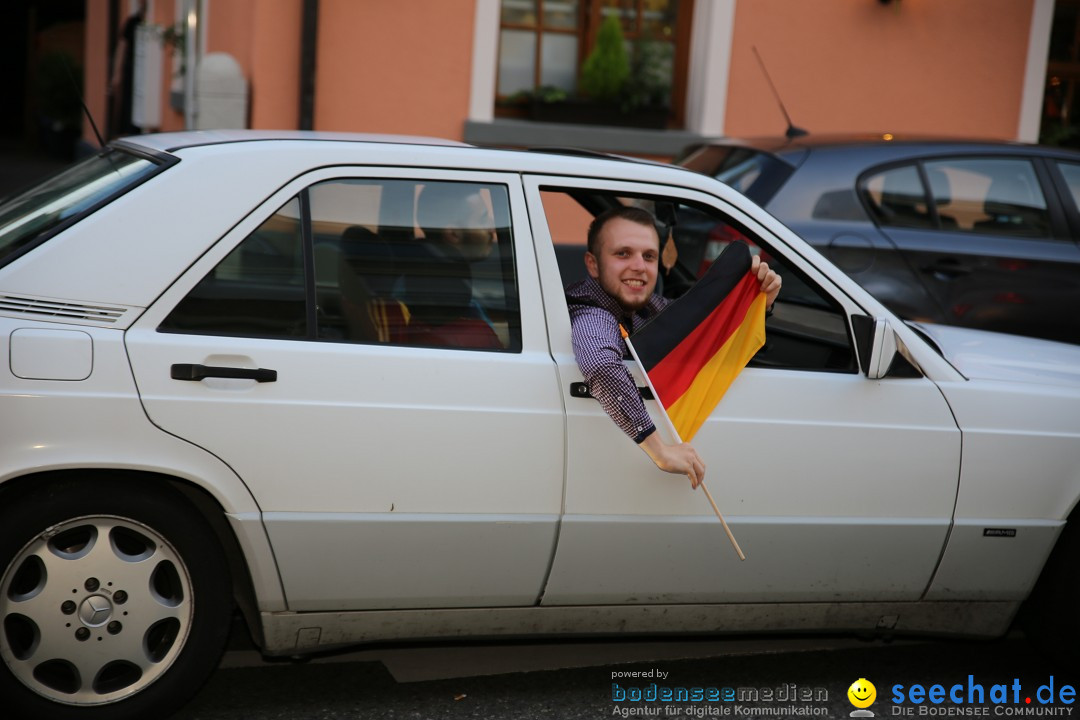 WM 2014: Deutschland vs. Frankreich: Singen am Bodensee, 04.07.2014