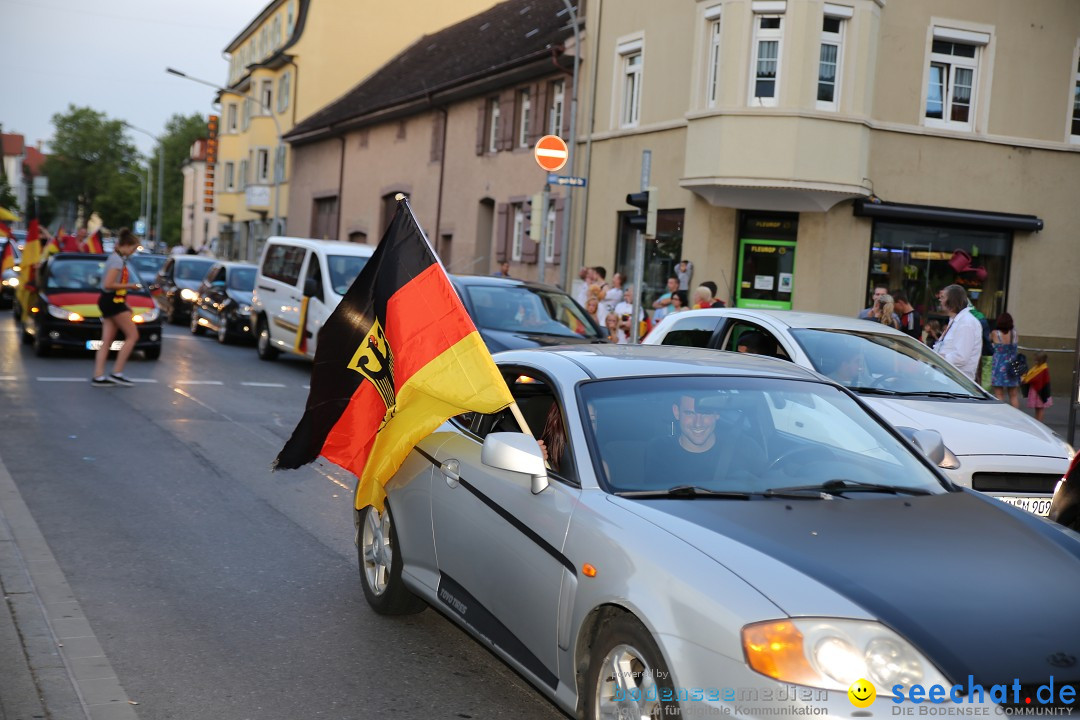 WM 2014: Deutschland vs. Frankreich: Singen am Bodensee, 04.07.2014