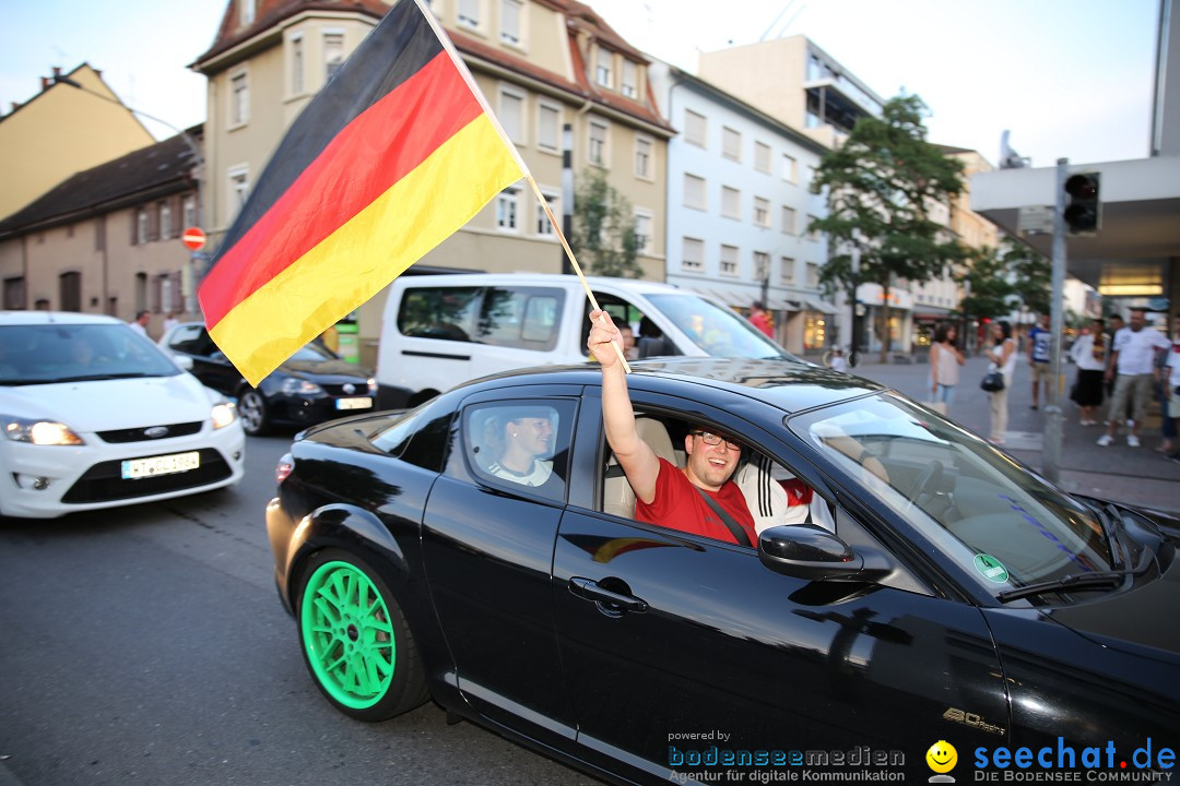 WM 2014: Deutschland vs. Frankreich: Singen am Bodensee, 04.07.2014