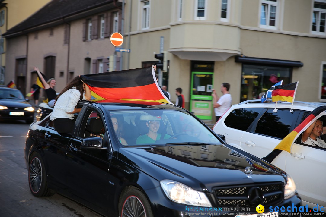 WM 2014: Deutschland vs. Frankreich: Singen am Bodensee, 04.07.2014