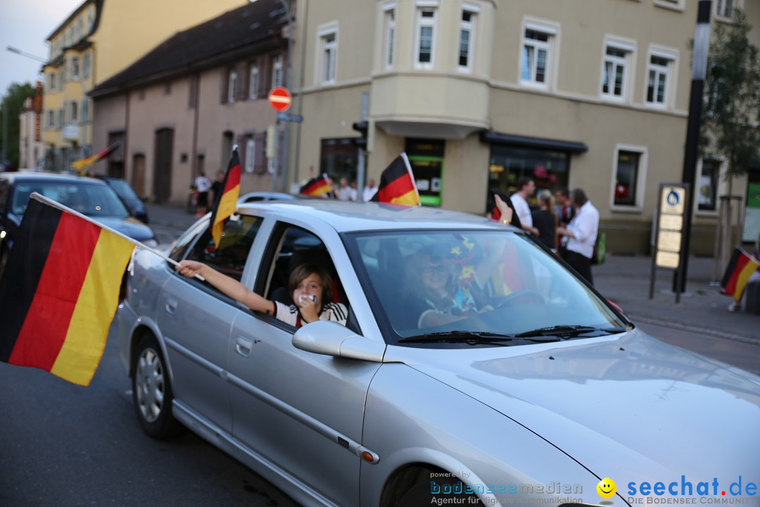 WM 2014: Deutschland vs. Frankreich: Singen am Bodensee, 04.07.2014