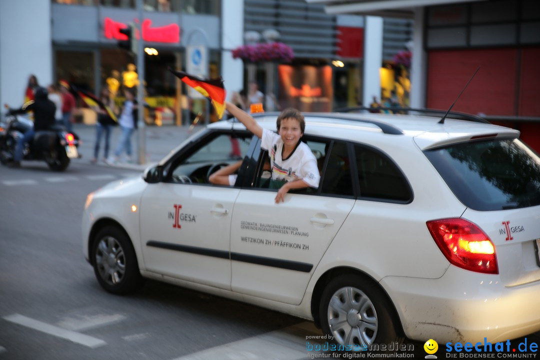 WM 2014: Deutschland vs. Frankreich: Singen am Bodensee, 04.07.2014