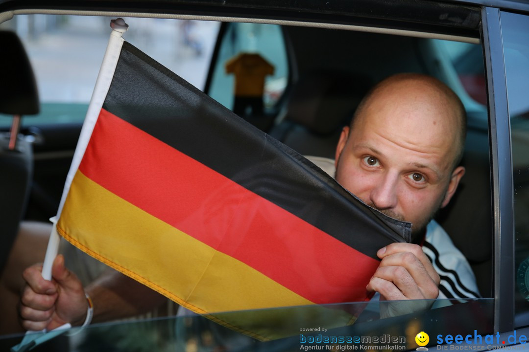 WM 2014: Deutschland vs. Frankreich: Singen am Bodensee, 04.07.2014