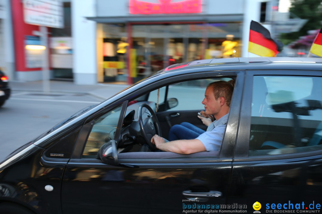 WM 2014: Deutschland vs. Frankreich: Singen am Bodensee, 04.07.2014