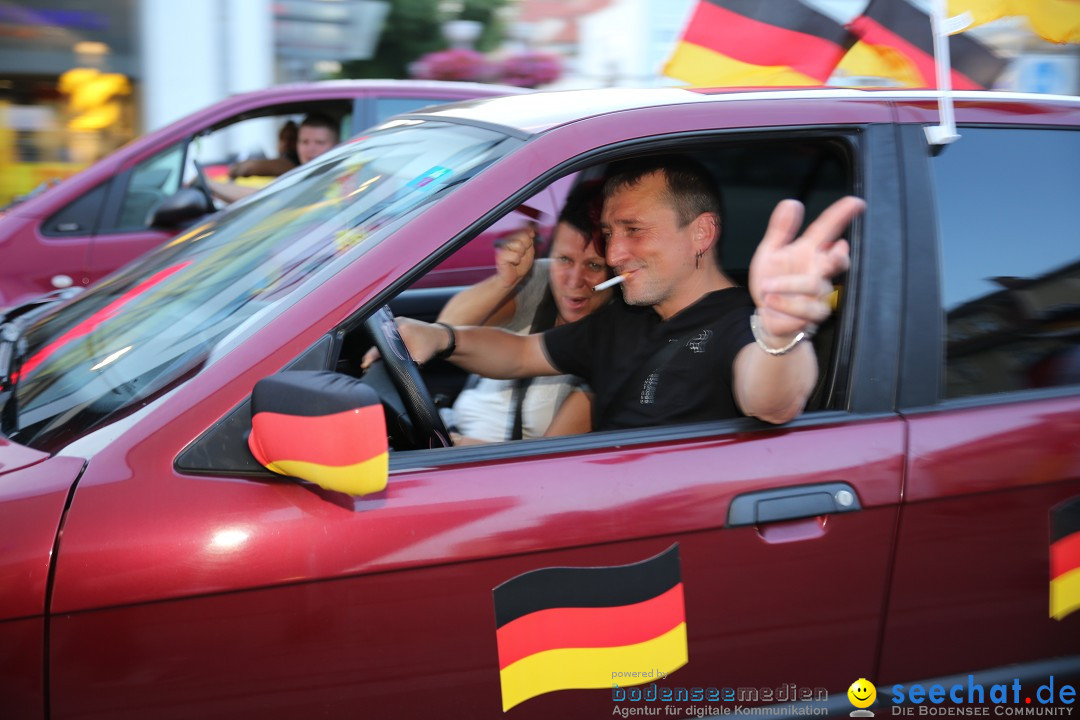 WM 2014: Deutschland vs. Frankreich: Singen am Bodensee, 04.07.2014