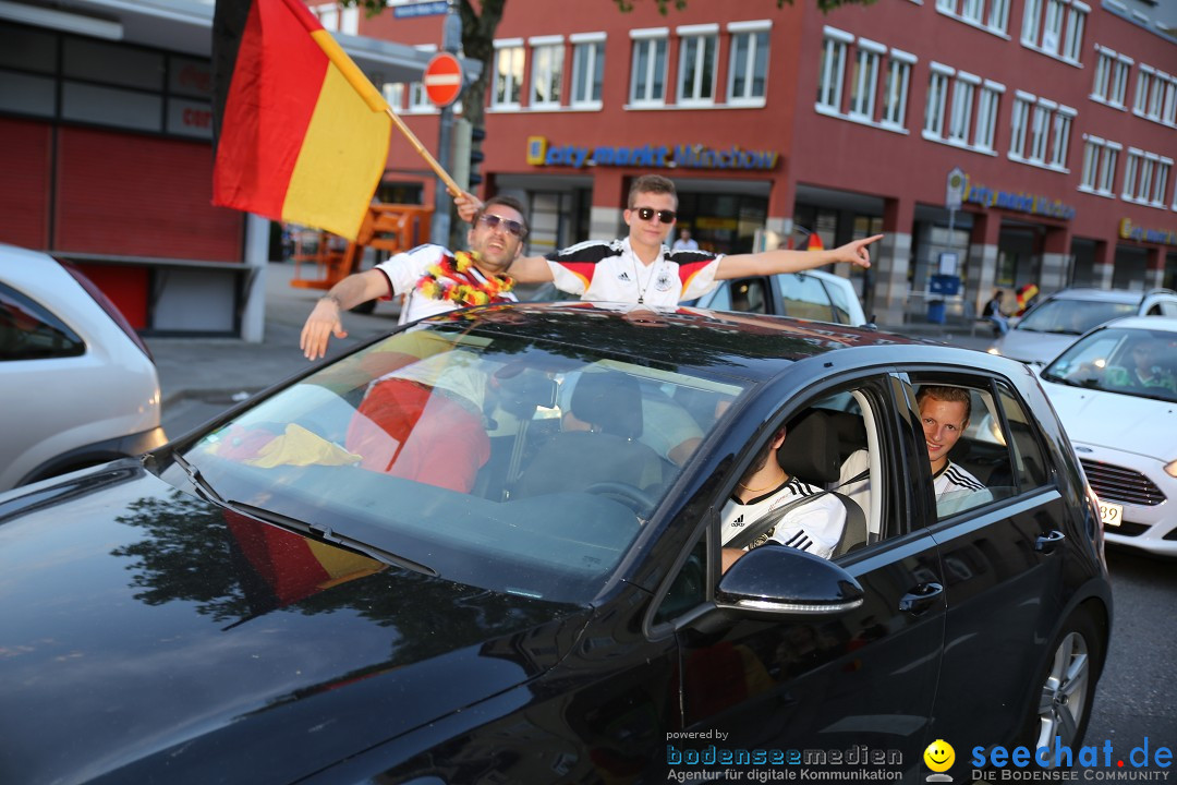 WM 2014: Deutschland vs. Frankreich: Singen am Bodensee, 04.07.2014